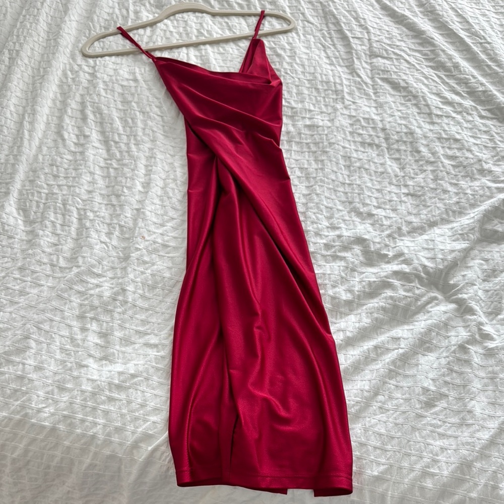 Windsor Red Slip Dress Spaghetti Strap Cocktail